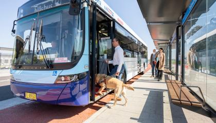 boarding bus